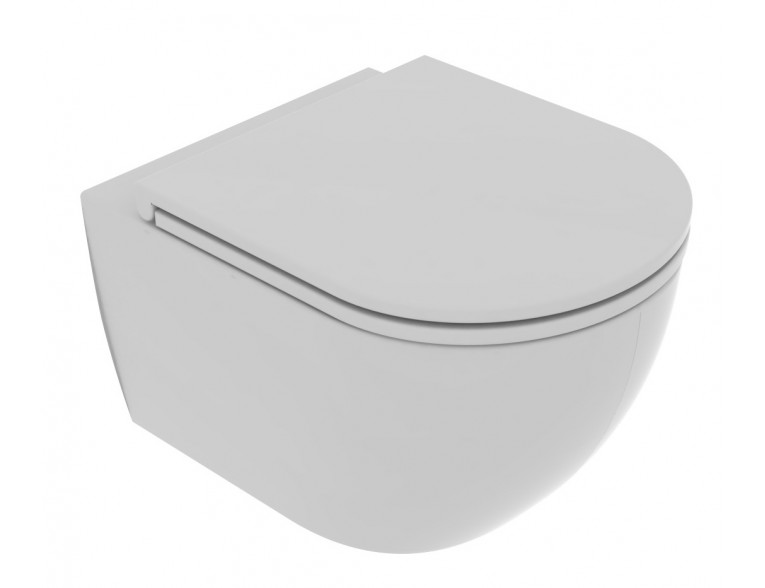 Підвісний унітаз GSG LIKE XXS 48,5 см Smart Clean matt Cloud (LKWCSOXXS019)