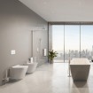 Безобідковий підвісний унітаз Omnires Fontana 49 x 35 см, білий глянець (FONTANAMWBP)