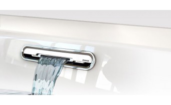 Ванна акрилова Riho Rethink Cubic WALL 180x80 см, пряма, біла глянцева з функцією Riho FALL (B160002005)