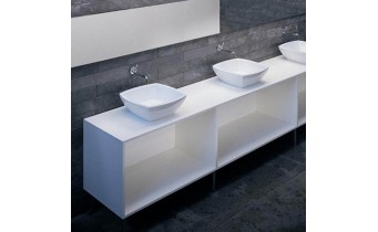 Умивальник на стільницю ArtCeram Fuori corner quadro, white (TFL0110100)