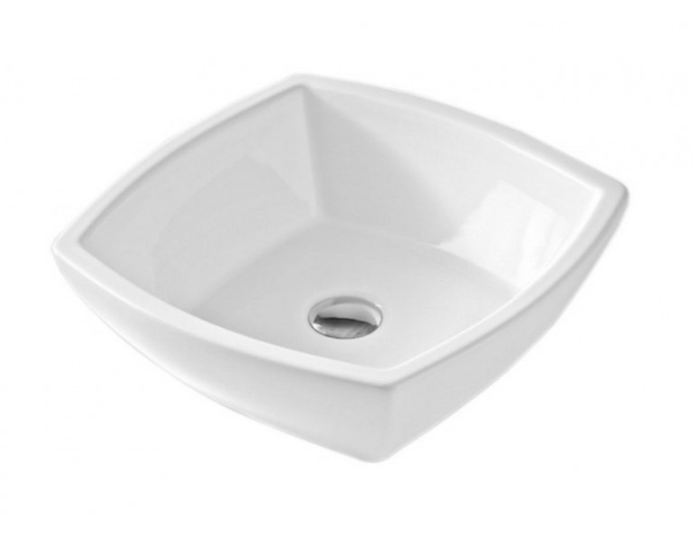 Умивальник на стільницю ArtCeram Fuori corner quadro, white (TFL0110100)