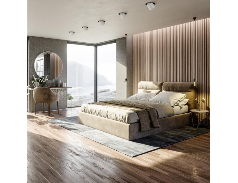 Двоспальне ліжко WoodSoft Vancouver / Ванкувер 140x190 (Vancouver140x190JAS)