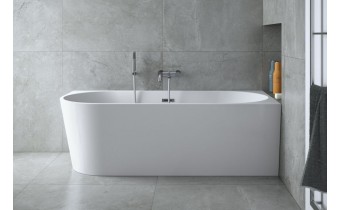 Окремостояча акрилова ванна Besco Zoya 170x80 R з сифоном click / clack, хром (WAS-170-ZP)