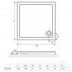Піддон квадратний EXCELLENT Base 800x800 (BRAC.1102.800.LP)