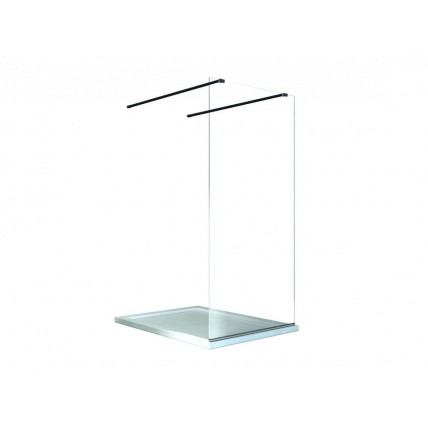 Душова кабіна Besco Aveo Due Black 130x195, прозоре скло (ADB-130-195C)
