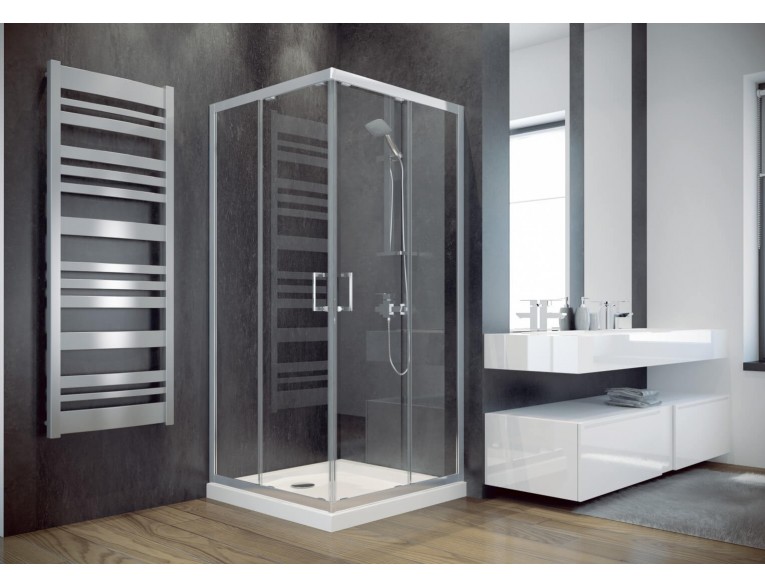 Душова кабіна Besco Modern 80x80x185, прозоре скло (MK-80-185-C)