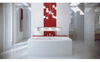 Ванна акрилова Besco Telimena 180x85, пряма (WAT-180-JA)