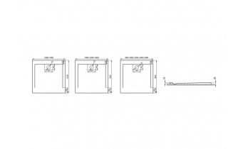 Душовий піддон Polimat Vegar 140x80 чорний (00189)