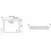 Душовий піддон Polimat Comfort 120x80 чорний (00183)