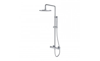 Душова система відкритого монтажу з термостатом для душу Omnires Contour, хром (CT8044CR)