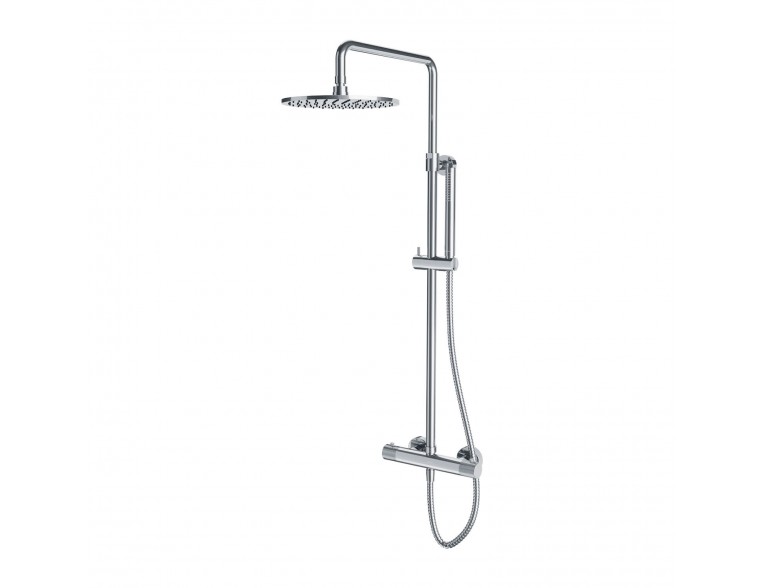 Душова система відкритого монтажу з термостатом для душу Omnires Contour, хром (CT8044CR)