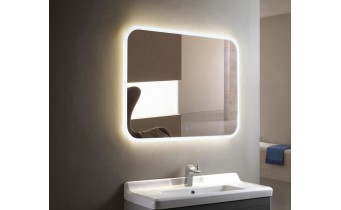 Прямокутне дзеркало з LED підсвіткою у ванну UWiS Lion Z-1000, 100х65x3 см
