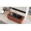 Ванна акрилова пряма Excellent Oceana Slim 160x75 см, Антрацит матовий / Antracyt mat, під забудову, пєдестал, бортик 18 мм