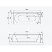 Ванна акрилова пряма Excellent Oceana Slim 160x75 см, Антрацит матовий / Antracyt mat, під забудову, пєдестал, бортик 18 мм Ванна акрилова пряма Excellent Oceana Slim 160x75 см, Антрацит матовий / Antracyt mat, під забудову, пєдестал, бортик 18 мм
