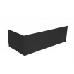 Панель для ванни Besco Infinity 170 R/L Black / Чорна, фронтальна + бічна + кріплення до обох панелей, екран для ванни (OAI-170-NSC)