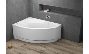 Ванна Polimat Marea асиметрична 150х100, R + ніжки (00293)