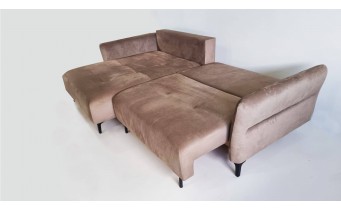 Кутовий диван розкладний Фаворит / Favorite, 263x170 см, кут 7, бежевий, колір та тканину можна обрати (FR-K11)