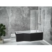 Панель для ванни Besco Infinity 170 R/L Black / Чорна, фронтальна + бічна + кріплення до обох панелей, екран для ванни (OAI-170-NSC) Панель для ванни Besco Infinity 170 R/L Black / Чорна, фронтальна + бічна + кріплення до обох панелей, екран для ванни (OAI-170-NSC)