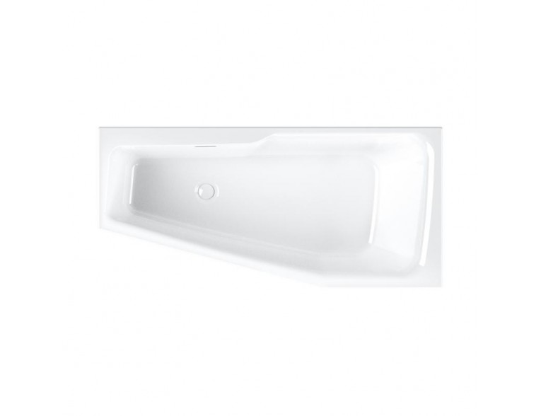 Акрилова ванна Riho Rethink Space Plug & Play 160x75 L, асиметрична з сифоном click / clack + ніжки (BD82005)
