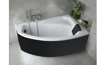 Панель для ванни Besco Avita 160 R/L Black / Чорна,+ кріплення до панелі, екран для ванни (OAV-160-NSC)