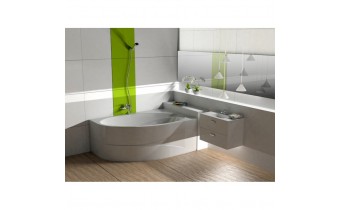 Акрилова ванна Roca Orbita 150x100 см R, правостороння, асиметрична + ніжки (A24T209000)