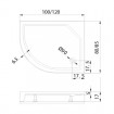 Душовий піддон NEW TRENDY NEW MAXIMA R 100x80x17 см (B-0339) Душовий піддон NEW TRENDY NEW MAXIMA R 100x80x17 см (B-0339)