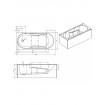 Акрилова ванна Riho Lazy Plug & Play 170x75 L, пряма + ніжки (BD80005)