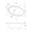 Акрилова ванна Roca Orbita 150x100 см R, правостороння, асиметрична + ніжки (A24T209000) Акрилова ванна Roca Orbita 150x100 см R, правостороння, асиметрична + ніжки (A24T209000)
