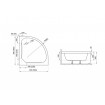 Душовий піддон Polimat Versa 90x90 (00662)