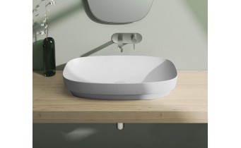 Умивальник на стільницю Catalano Colori Green Lux 75 cатин білий (175AGRLXBM)