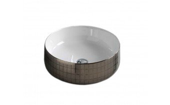 Умивальник на стільницю ArtCeram Cognac 35, platinum mosaic (COL0040158) Умивальник на стільницю ArtCeram Cognac 35, platinum mosaic (COL0040158)