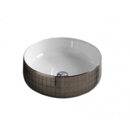 Умивальник на стільницю ArtCeram Cognac 35, platinum mosaic (COL0040158) Умивальник на стільницю ArtCeram Cognac 35, platinum mosaic (COL0040158)