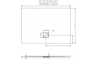 Душовий піддон Riho Basel 434 1400х1000, білий (DC38)