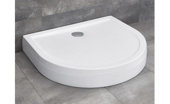Душовий піддон напівкруглий Radaway Delos P 100x90x15 см, білий (4Z19150-03N) Душовий піддон напівкруглий Radaway Delos P 100x90x15 см, білий (4Z19150-03N)