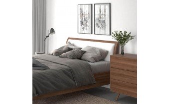 Двоспальне ліжко WoodSoft Detroit / Детройт 160x200, Ясень (Detr160200JAS)
