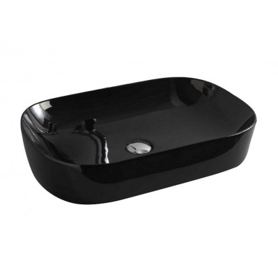 Умивальник на стільницю ArtCeram Ghost 65, glossy black (GHL0020300) Умивальник на стільницю ArtCeram Ghost 65, glossy black (GHL0020300)