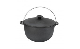 Казан чугунний Winco з кришкою, 8 л (DD-20)