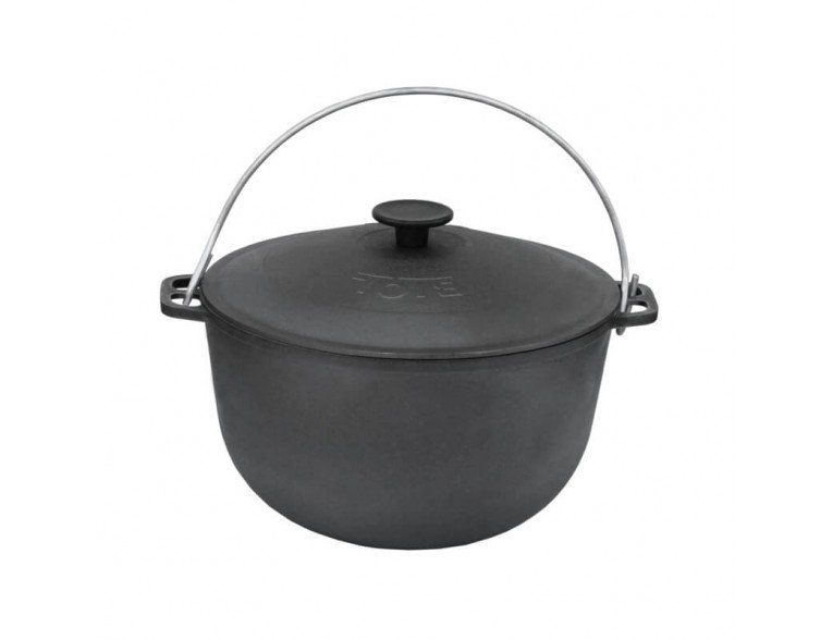 Казан чугунний Winco з кришкою, 8 л (DD-20)