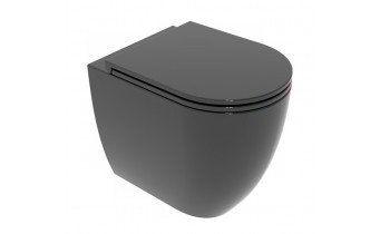 Унітаз підлоговий GSG LIKE 52,5 см Smart Clean glossy Black (LKWC01002)