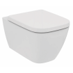 Безобідковий підвісний унітаз + Slim кришка Ideal Standard I.Life, 54x36 см, білий глянець (T461401/T468301)
