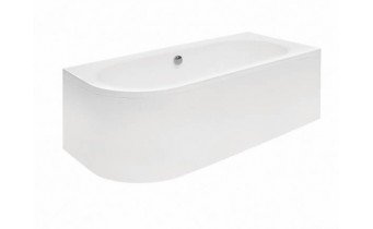 Ванна акрилова Besco Avita / Авіта 150x75 см, R - права, асиметрична, Правостороння, заокруглений кут (WAV-150-NP)