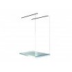 Душова кабіна Besco Aveo Due Black 130x195, прозоре скло (ADB-130-195C)