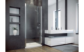 Душові двері Besco Sinco 80x195, хром (DS-80)