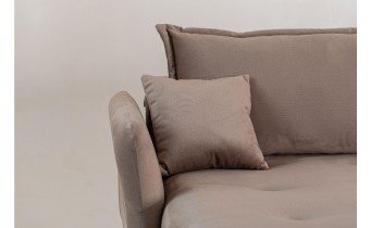 Кутовий диван розкладний Фаворит / Favorite, 263x170 см, кут 7, бежевий, колір та тканину можна обрати (FR-K11)