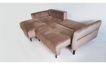Кутовий диван розкладний Фаворит / Favorite, 263x170 см, кут 7, бежевий, колір та тканину можна обрати (FR-K11)