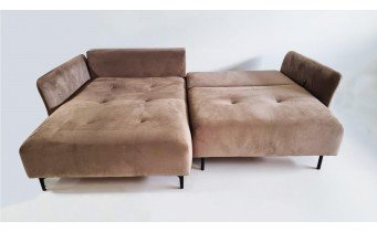 Кутовий диван розкладний Фаворит / Favorite, 263x170 см, кут 7, бежевий, колір та тканину можна обрати (FR-K11)