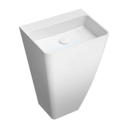 Окремостоячий умивальник Omnires Parma M+ 55x43 см, білий глянцевий (PARMAUWBOBP)