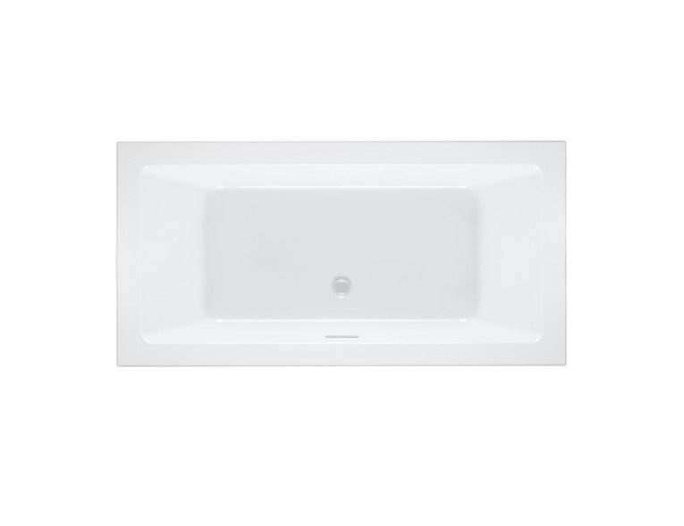 Акрилова ванна Riho Rethink Cubic Plug & Play 180x80 L, пряма з сифоном click / clack + ніжки (BD92005)