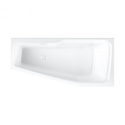 Акрилова ванна Riho Rethink Space Plug & Play 160x75 L, асиметрична з сифоном click / clack + ніжки (BD82005)