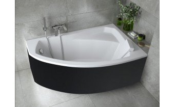 Панель для ванни Besco Avita 160 R/L Black / Чорна,+ кріплення до панелі, екран для ванни (OAV-160-NSC)